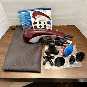 Wahl Hot Cold Therapy Body Therapeutic Massager 6 Attachments Corded Plug-in Bag